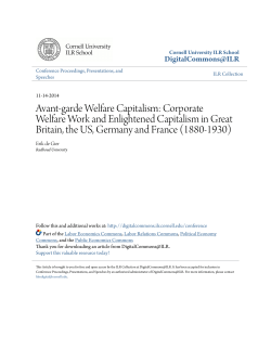 Avant-garde Welfare Capitalism: Corporate