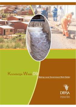 Making Local Government Work Better Knowledge Week 2009