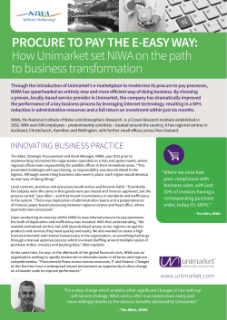 procure to pay the e-easy way - Procurement and Supply Australasia