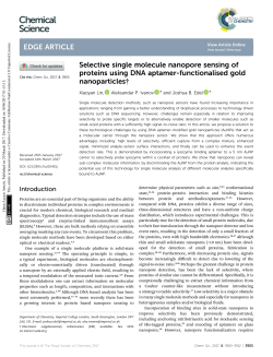 Selective single molecule nanopore sensing of
