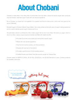 About Chobani
