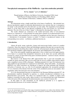 Non-physical consequences of the Muffin-tin &ndash; type intra