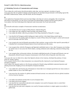 Period IV Learning Targets