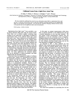 Collisional losses from a light-force atom trap