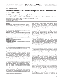Automatic extension of Gene Ontology with flexible identification of
