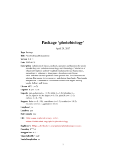 Package `photobiology`