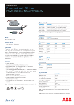 Power pack and LED driver Power pack LED Nexus