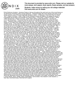 Emily Dickinson Analysis American Poetry is famous throughou