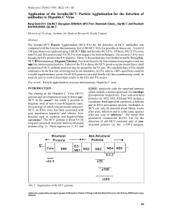 Application of the Serodia-HCV Particle Agglutination for the