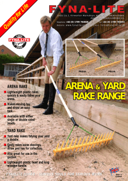 Arena and Yard Rake
