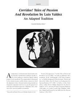 Corridos! Tales of Passion And Revolution by Luis Valdez