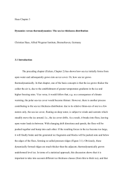 Haas Chapter 3 Dynamics versus thermodynamics: The sea ice