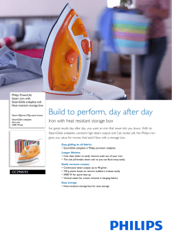 GC2960/55 Philips Steam iron with SteamGlide soleplate and Heat