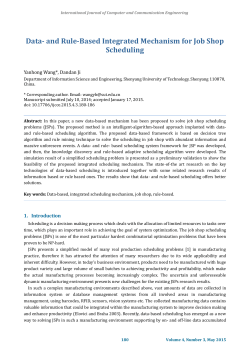 Data- and Rule-Based Integrated Mechanism for Job Shop Scheduling