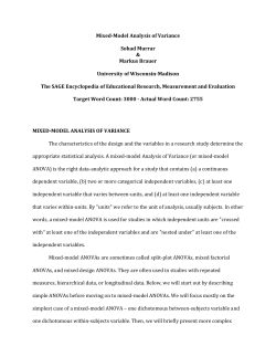 Mixed-model analysis of variance.
