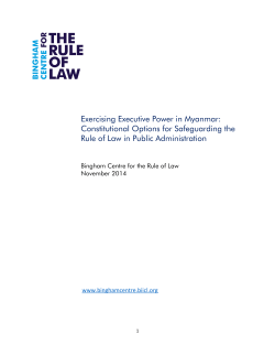 Constitutional Options for Safeguarding the Rule of Law in