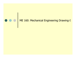 ME 160: Mechanical Engineering Drawing-I