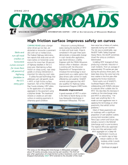 High friction surface improves safety on curves