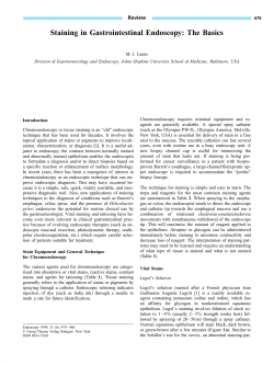 Staining in Gastrointestinal Endoscopy: The Basics