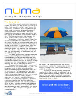 I must grab life at its depth.