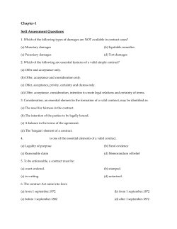 Chapter-1 Self Assessment Questions