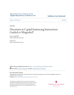 Discretion in Capital Sentencing Instructions: Guided or Misguided?