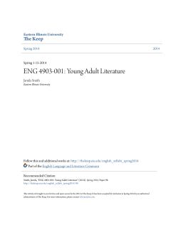 ENG 4903-001: Young Adult Literature - The Keep