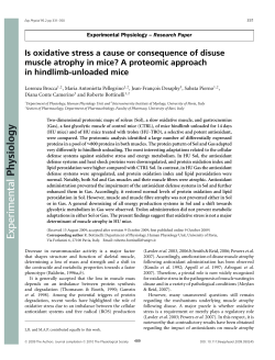 Is oxidative stress a cause or consequence of disuse muscle atrophy