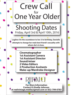 Crewing flyer for One Year older copy