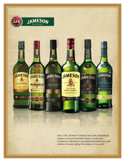 Since 1780, Jameson&reg; whiskeys have been painstakingly crafted to