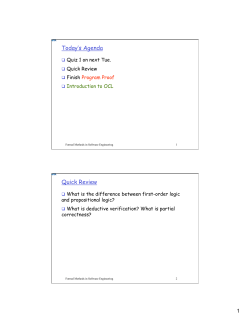 Today`s Agenda Quick Review
