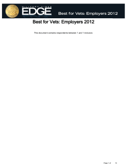 Best for Vets: Employers 2012