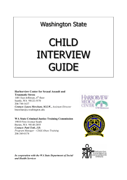CHILD INTERVIEW GUIDE