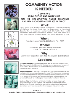 COMMUNITY ACTION IS NEEDED - Tri