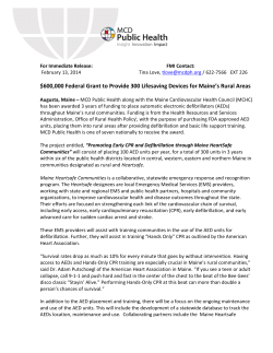 $600,000 Federal Grant to Provide 300 Lifesaving Devices for
