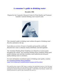 NOTE TO MARTHA - Water Research Australia