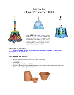 Flower Pot Garden Bells - Faber