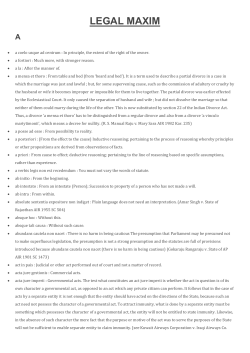 legal maxim - ITGOA