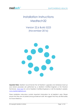 Medtech32 Version 22.6 Build 5223 Installation
