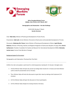 Africa Emerging Markets Forum Abidjan, Cote d`Ivoire, 26-27