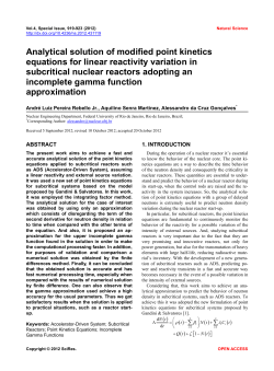 Analytical solution of modified point kinetics equations for linear