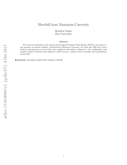 Shortfall from Maximum Convexity