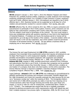 State Actions Regarding E-Verify - National Conference of State