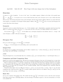 Series Convergence