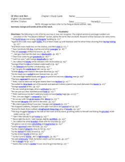 Chapter 2 Student Study Guide