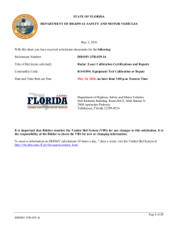 STATE OF FLORIDA DEPARTMENT OF HIGHWAY SAFETY AND