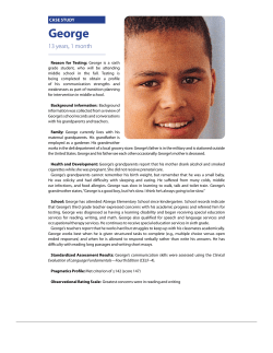 George, 13 years, 1 month - Pearson Canada Assessment