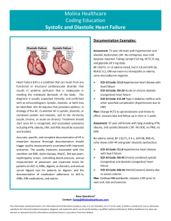 Systolic and Diastolic Heart Failure
