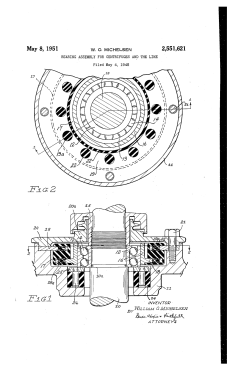 Bearing assembly for centrifuges and the like