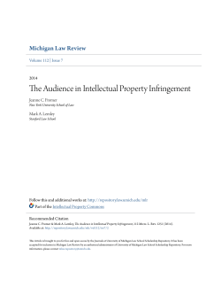 The Audience in Intellectual Property Infringement
